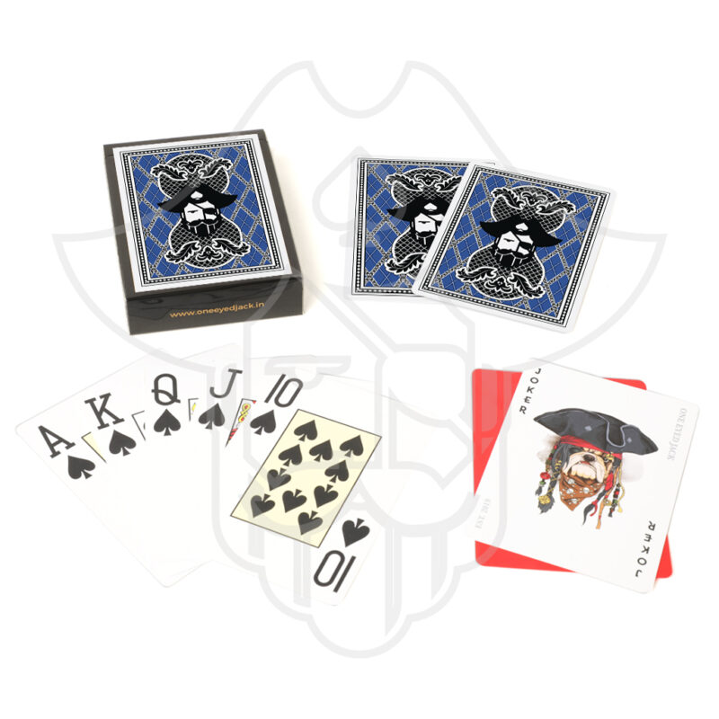 One Eyed Jack Blue Premium Plastic Playing Cards