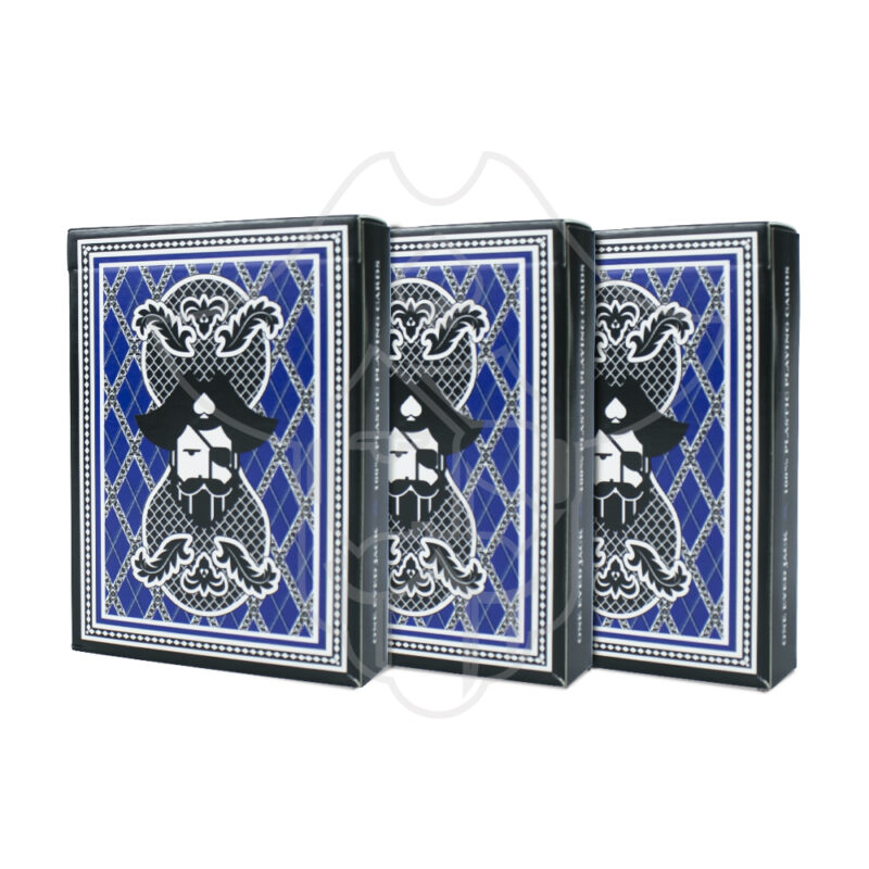 One Eyed Jack Blue Plastic Playing Cards (Set Of 3)