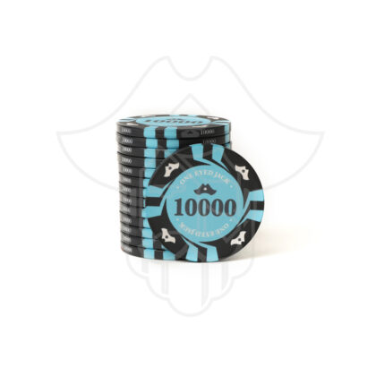 One Eyed Jack Cutlass Ceramic Poker Chips 10000 Denomination