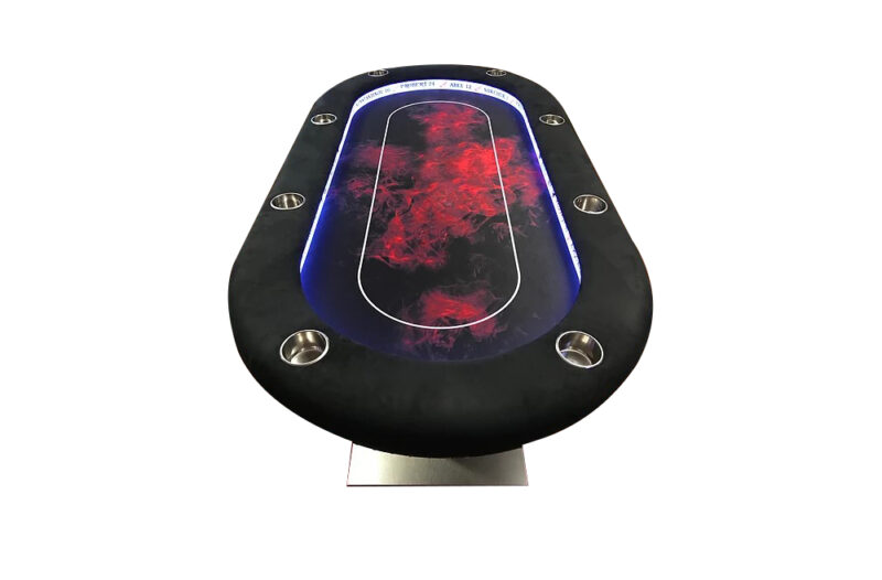 One Eyed Jack Red Diffusion Poker Table