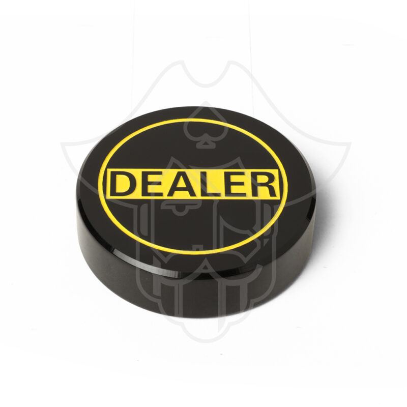 Premium Black & Gold Dealer Button