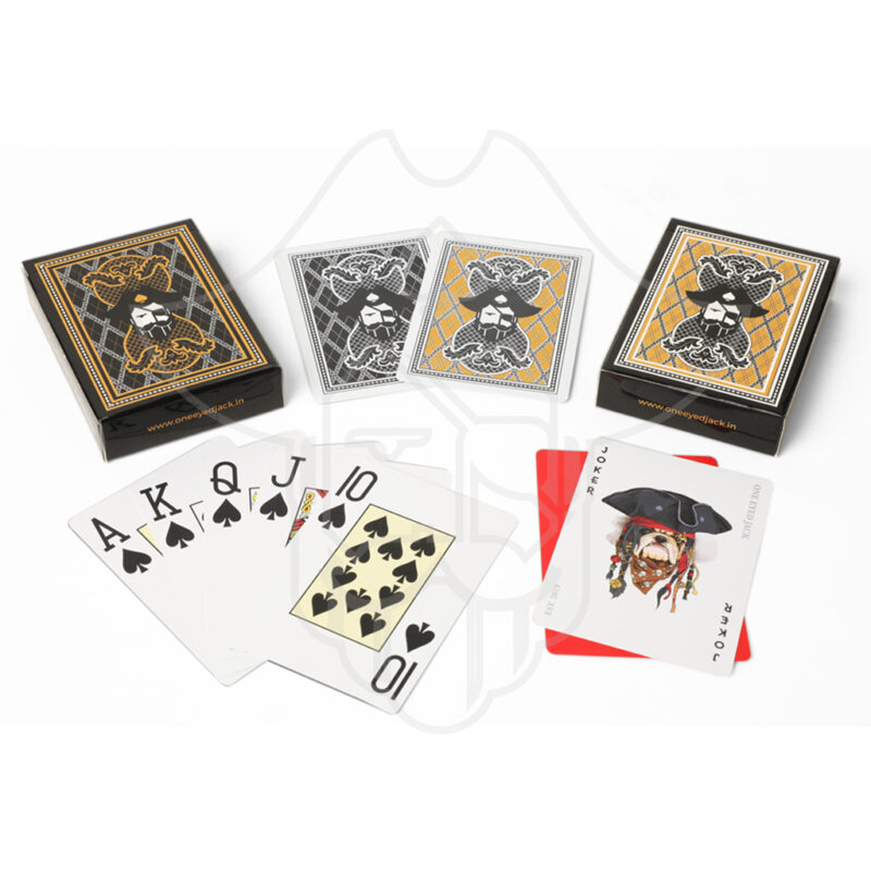 One Eyed Jack Milano Poker Room, with 6ft Poker Table, Milano The Collector 500 Chips Set, Premium 2 Deck Shuffler, 40 Ceramic Plaques Set, Premium Dealer Button & All In Triangle