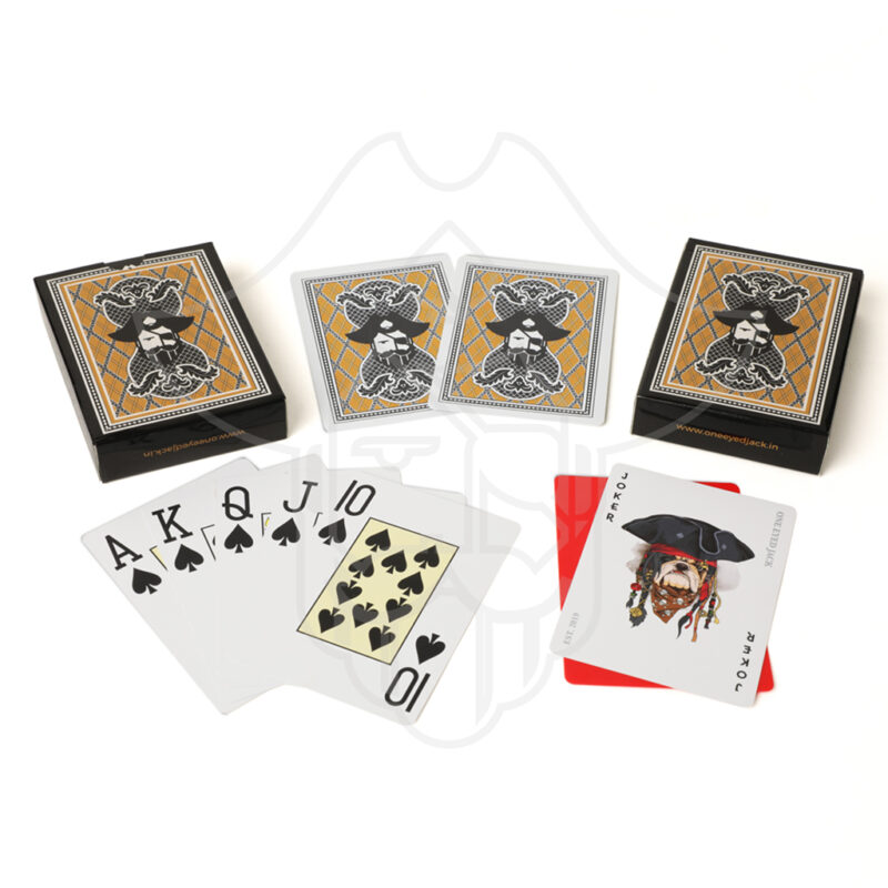 One Eyed Jack Golden Premium Plastic Playing Cards