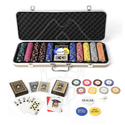 Swashbuckler Gold Casino Royale Clay 500 Poker Chips Set