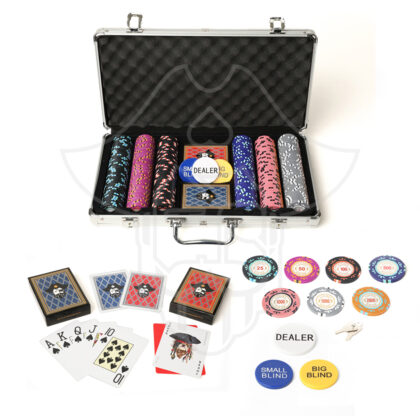 Tyburn Saint Aluminium Casino Royale Clay 300 Poker Chips Set,