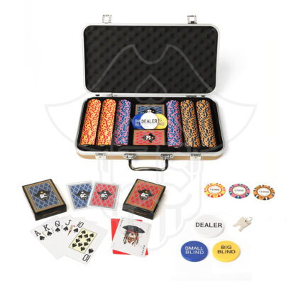 Swashbuckler Gold Monte Carlo Clay 300 Chips ABS High Stakes Poker Chips Set