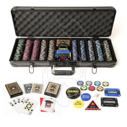 Helmsman Custom One Eyed Jack Cutlass Ceramic 500 Poker Chips Se