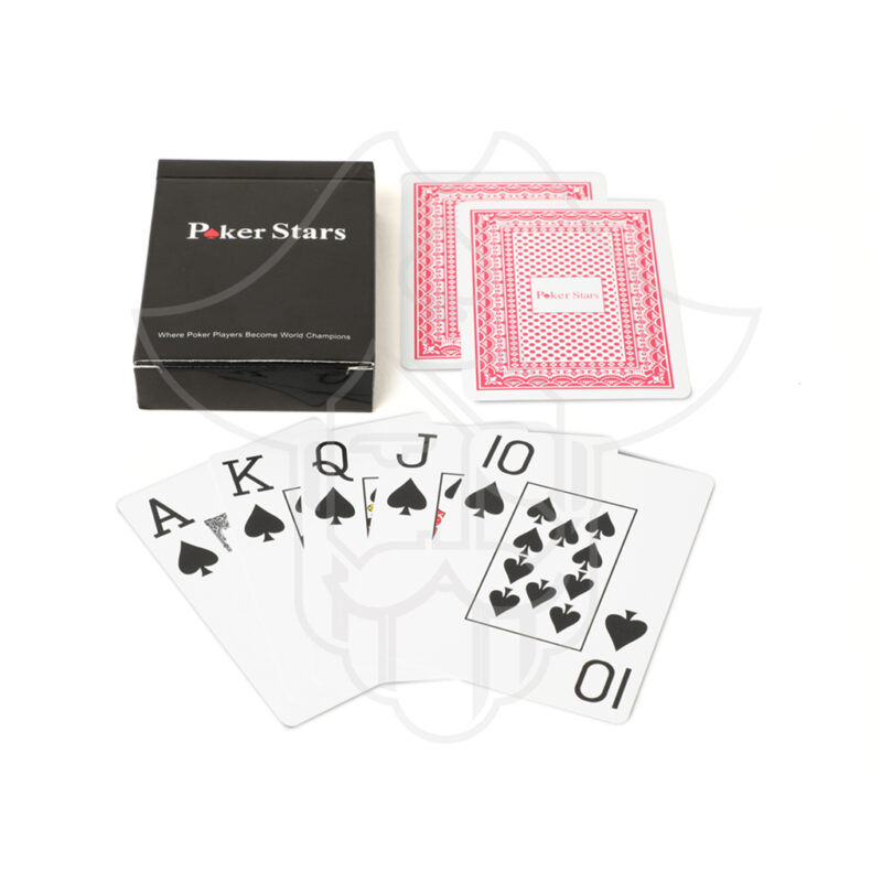 PokerStars Premium Plastic Playing Cards Red, One Eyed JackPokerStars Premium Plastic Playing Cards Red