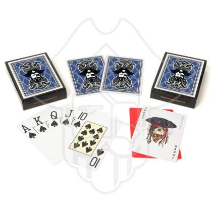 One Eyed Jack Blue Plastic Playing Cards (Set Of 2)