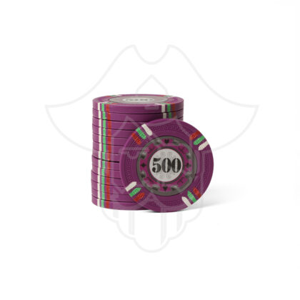 Casino Gold Clay Poker Chips 500 Denomination