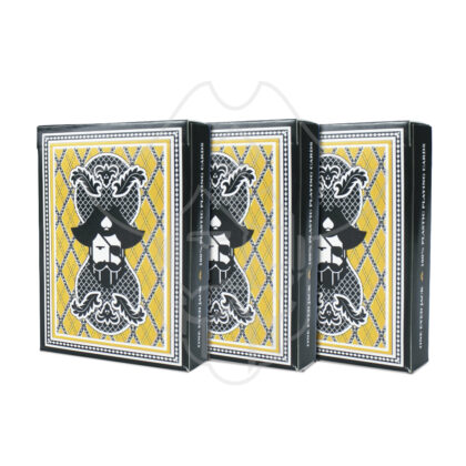 One Eyed Jack Golden Premium Plastic Playing Cards (Set Of 3)